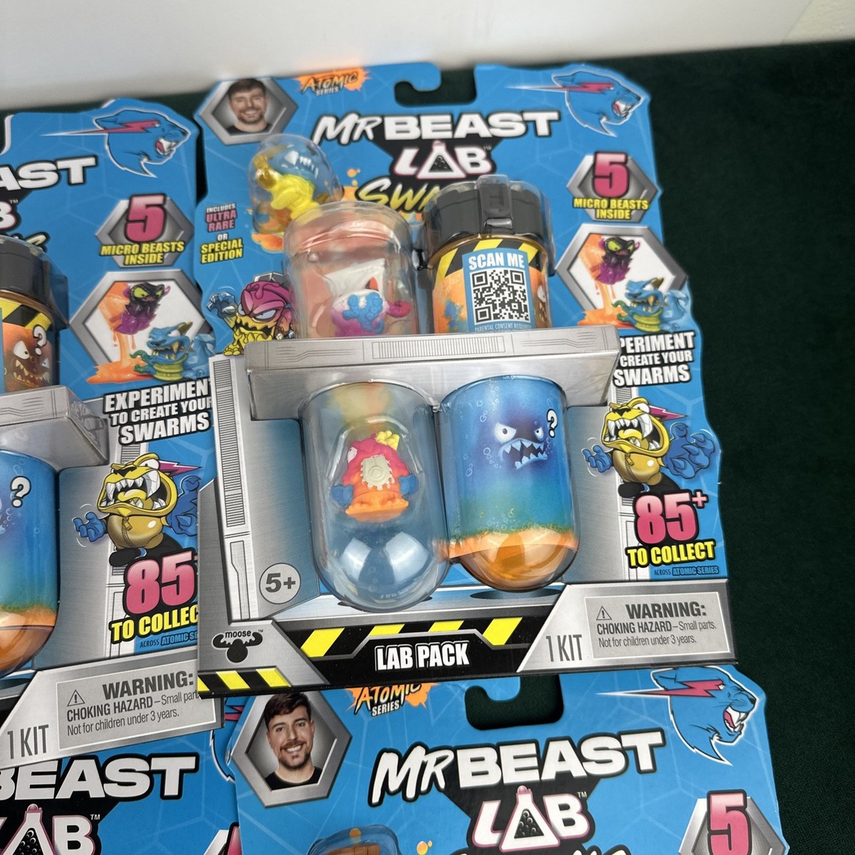 6X MrBeast Lab Pack Atomic Series Lab Swarms 5 Micro Beasts Inside
