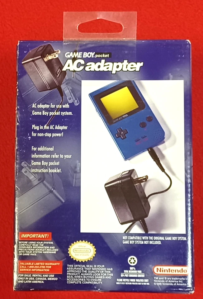 NEW Nintendo Game Boy Pocket AC Adapter Official Game Boy Accessory New In Box - Image 3 of 4