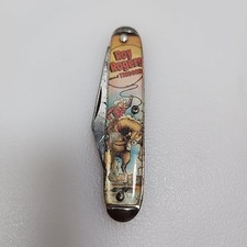Roy Rogers And Trigger The Horse Novelty Knife Co USA Pocketknife Single Blade