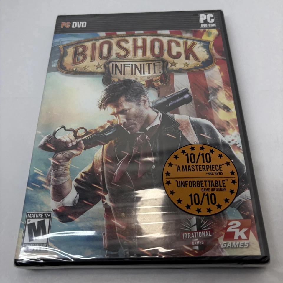 Bioshock Infinite PC DVD ROM 2K Irrational Games 3 DISCS VGC Free Postage - Image 2 of 4