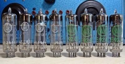 Lot 8x Röhre Valvo E92CC smooth welded plates d-getter, alle gut geprüft
