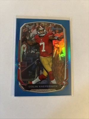 2013 Bowman - Colin Kaepernick #101 Blue Rainbow Foil /99