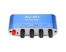 4 Input 1 output Stereo Mixer Individually Controls Board Headphones Amplifier F