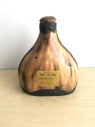 BOTELLA DE VINO DE CERÁMICA VACÍA DE COLECCIÓN VINO FINO BLANCO ESTLING TONEL 120 Artículo Raro - Imagen 2 de 12