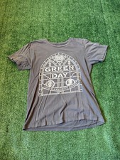 Green Day Rock Band Gray Graphic Window t Shirt Grunge Skater Tee Size S
