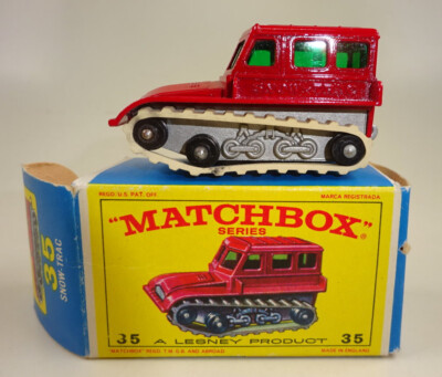 Matchbox RW 35B Sbow Trac mit seitlicher Prägung top in ''E2'' Box