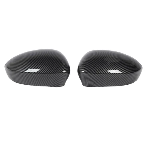 Carbon Fiber Clip-on Rearview Side Wing Mirror Cover Cap For Fiat 500 2012-2019 - Bild 4 von 7