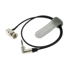 TRS Cable Right Angle BNC to Tentacle Sync 3.5mm Timecode Cord 20 Inches