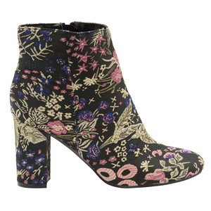 ladies floral ankle boots