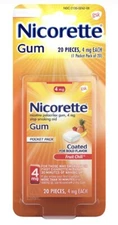 Nicorette Gum Fruit Chill - 4 Mg (20CT)               Exp 01/2025
