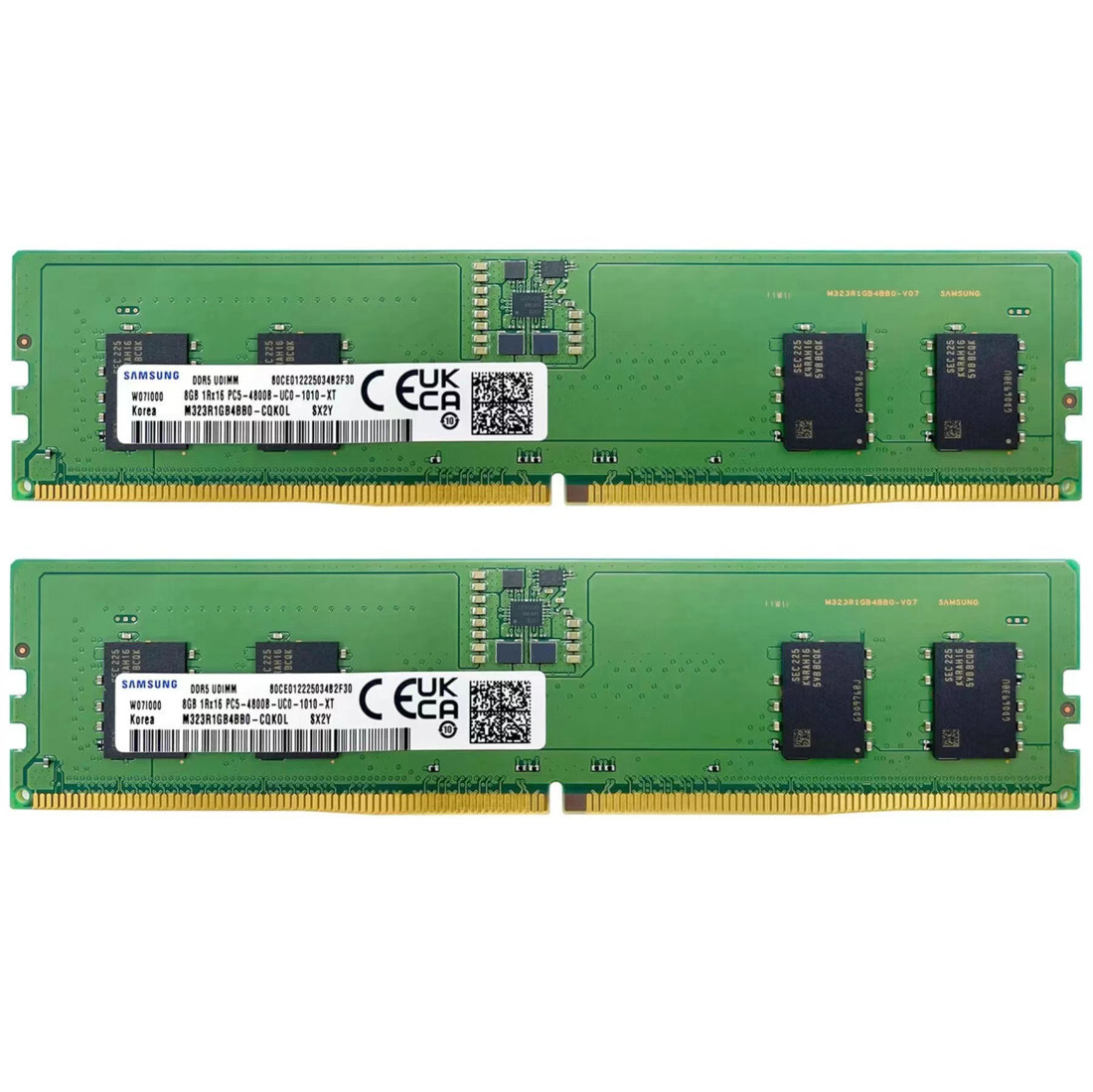 New Samsung 16GB 2X8GB DDR5 4800MHz PC5-38400 UDIMM Memory Ram