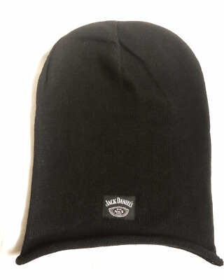 Jack Daniels Old No 7, long Beanie /Mütze, schwarz.