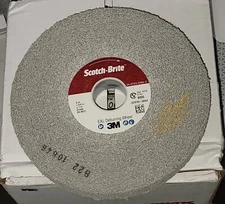 3M Scotch-Brite EXL 6” x 3/4” x 1” Deburring Wheel 8A Medium Grade Hard Density
