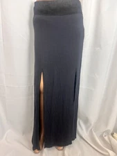 Liberty Garden for Free People size small gray long maxi skirt slits NEW