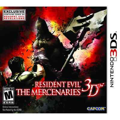 Resident Evil: The Mercenaries 3D 3DS Brand New Game (2011 Horror Shooter)
