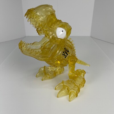 Zuru Smashers Dino Island Titan Mega Figure 7'' Tall ~Yellow Clear~ W/ Action Eye