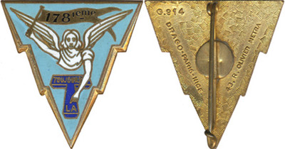  178° Compagnie de Transmissions, (15° D.I) IMMER LA, Emaille, D.O.Métra 914 (2263)