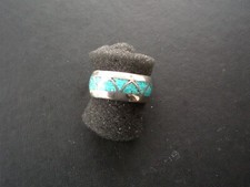 Indianerschmuck Ring Sterlingsilber 925, Gr.66, Türkis, NEU