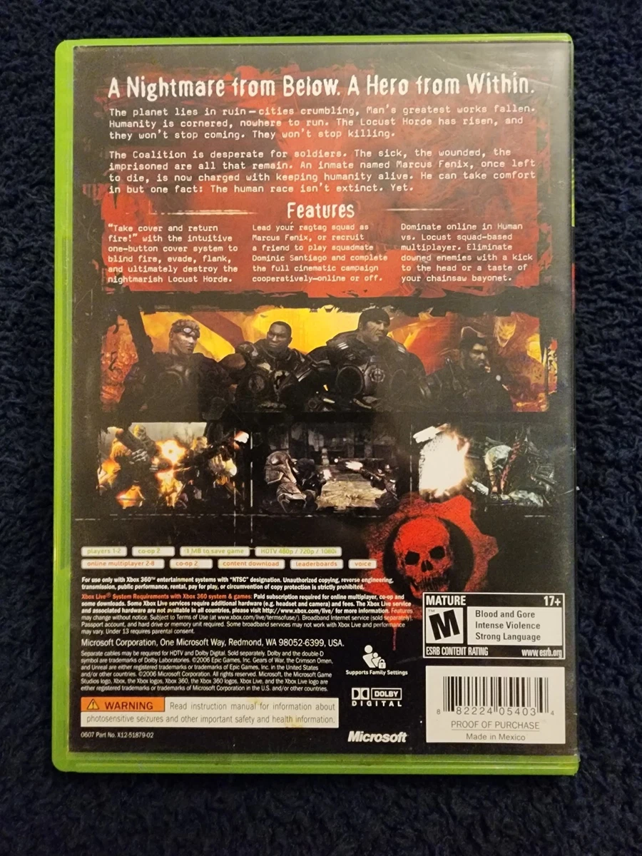 Best Buy: Gears of War Xbox 360 U19-00116