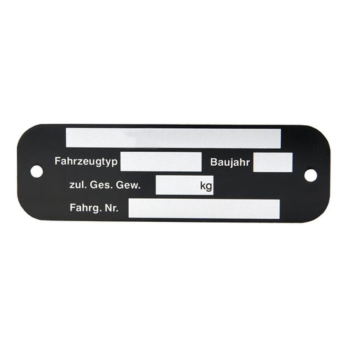 SIP 11039000 TARGHETTA PIAGGIO&CO. GENOVA FOR VESPA 125 T5 CLASSIC 1992-1995 - Picture 2 of 4