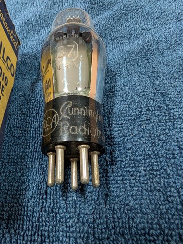 Vintage RCA Cunningham Type 37 Vacuum Tube Tested e42 - Picture 2 of 4