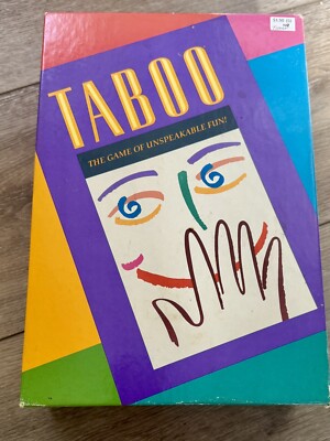 Vintage 1989 Taboo Board Game By Milton Bradley/ Complete But Missing Timer
