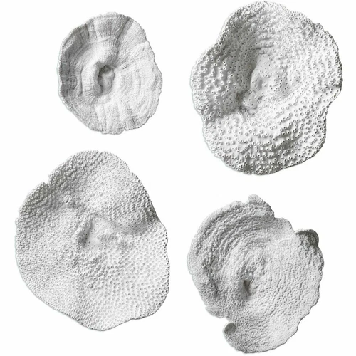 UTTERMOST 20170 AQUATIC OCEAN TROPICAL SET OF 4 TEXTURED SEA CORAL WALL DECOR - Picture 2 of 3