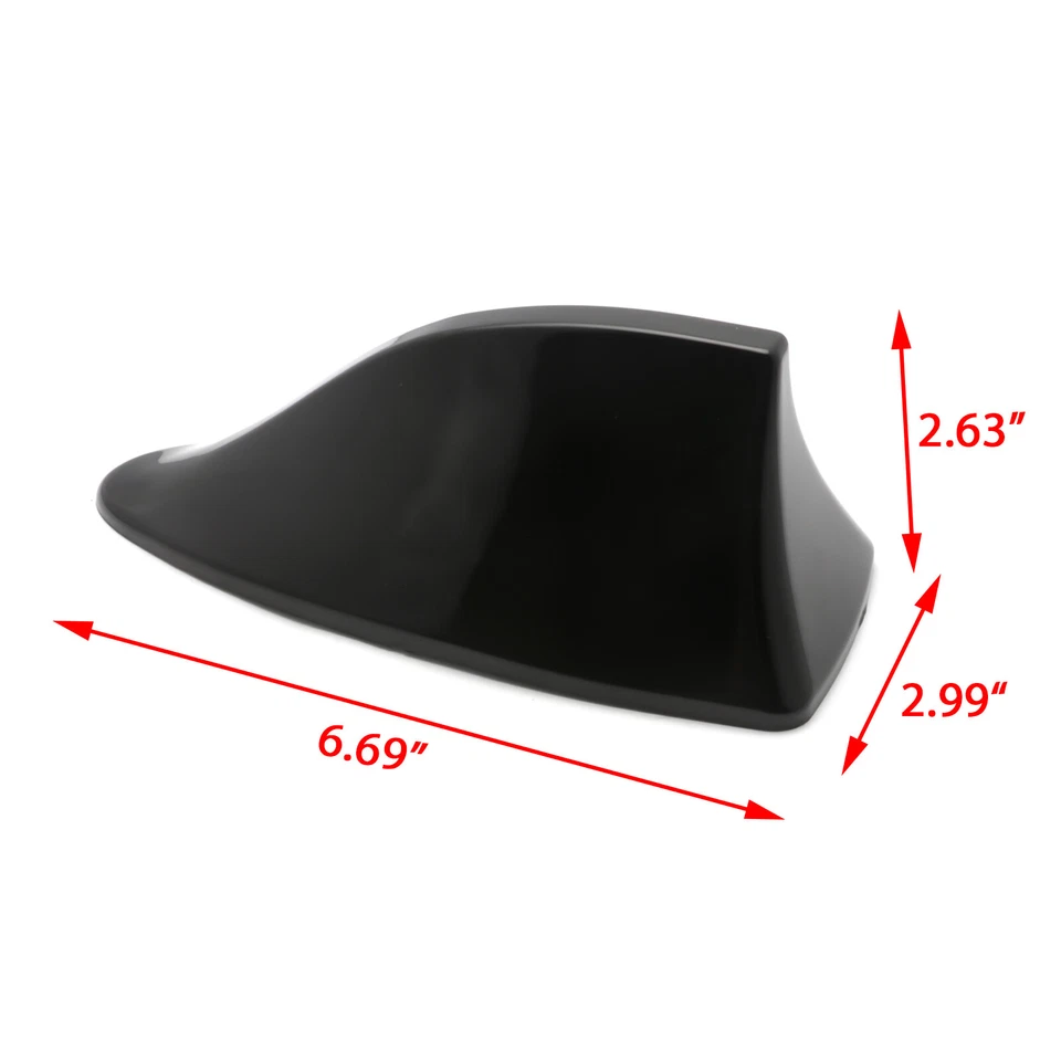 Antena de techo universal negra/blanca aleta de tiburón antena señal de radio FM/AM decoración 1 pieza Foto 2 de 4