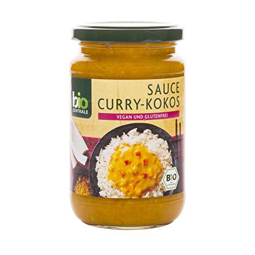 Biozentrale Salsa Curry-Coco, Paquete De 6 (6 x 340 ml)
