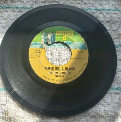 The Five Stairsteps Danger! She's A Stranger / Behind Curtains Soul RARE 45RPM