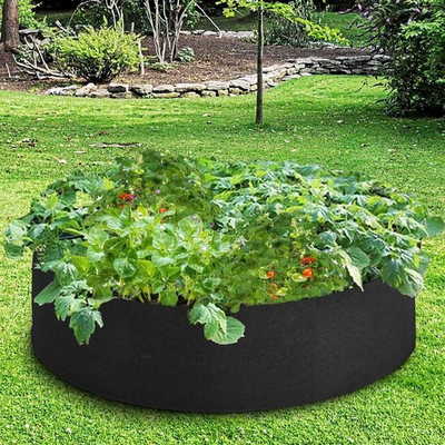 #ad 50 100 Gallon Garden Raised Fabric Bed Planting Bag Flower Plant Vegetable Grow $16.01