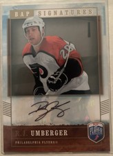 2006-07 Upper Deck Be a Player Signatures R.J. Umberger Auto Autograph Flyers