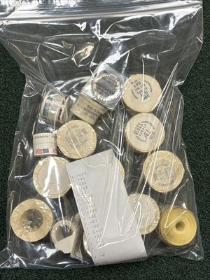 $500 face value of and assortment of coil rolls of US mint stamps. Mostly Unopen
