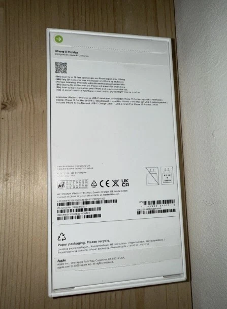 iPhone 17 Pro Max 1tb Open to All Networks Orange - Image 2 of 2