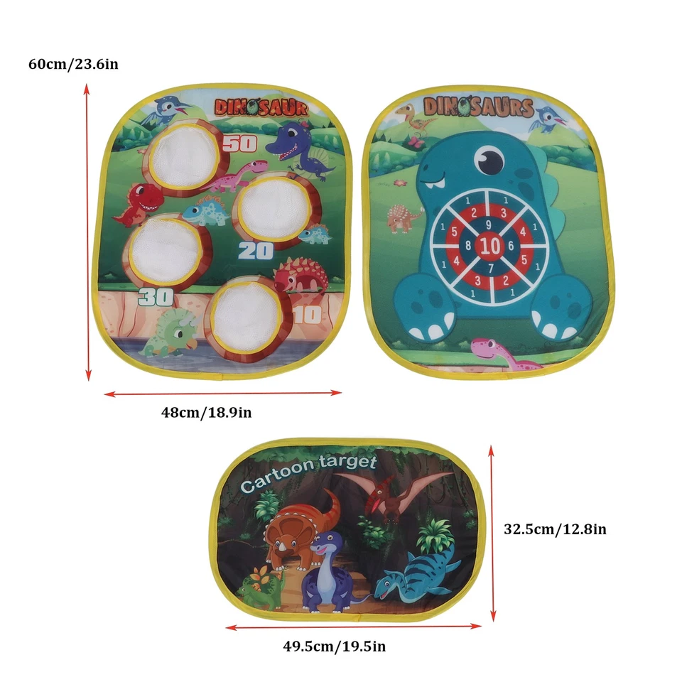 2 In 1 Bean Bag Throwing Target Game Set Kids Dartboard Toy Sandbag Outdoor SET - Bild 1 von 4