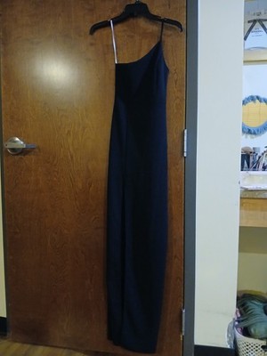 NWT/ LULUS black one shoulder evening maxi dress