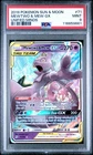 2019 POKEMON SUN & MOON UNIFIED MINDS #71 MEWTWO & MEW GX PSA 9