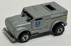 Vintage 1977 Mattel Hot Wheels Brinks Funny Money Truck Black Wall