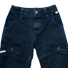 Soft  Durable Boys 4 Cargo Pants Navy Blue 6-Pocket Adjustable Waist Easy Fly