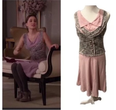 ASO Blair Waldorf Gossip Girl Extremely Rare Zac Posen Resort 2011 Tweed Dress