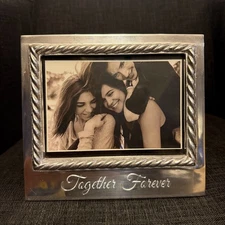 Mariposa "Together Forever" Aluminum Photo Picture Frame Twisted Edge 5x7 Mexico