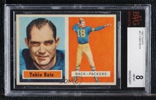 1957 Topps Tobin Rote #81 BVG 8 uk2