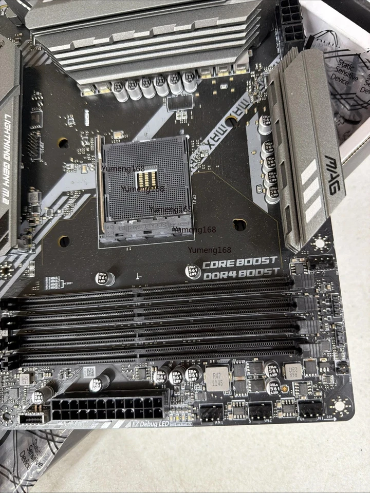 MSI MAG X570S TOMAHAWK MAX WIFI AM4 AMD X570 USB 3.0 ATX AMD Motherboard - Image 3 of 4