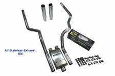 All-Stainless Dual Exhaust Kit Dodge Ram 1500 19-25 MagnaFlow XL Rolled Tip