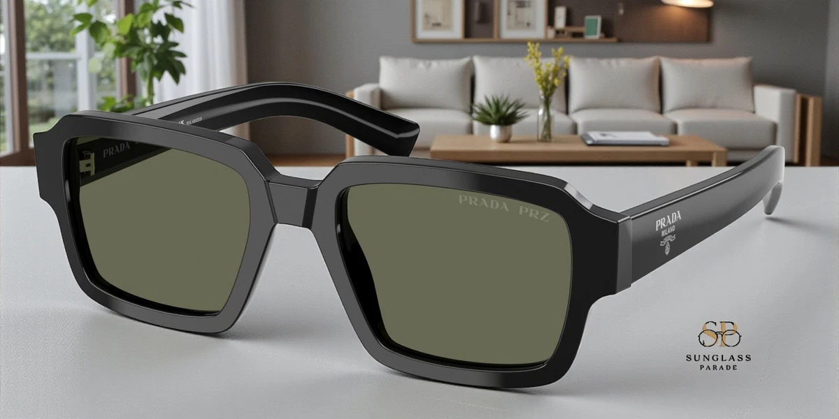 PRADA Polarized Green Sunglasses for Men for sale | eBay