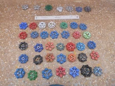 Lot  42 Vintage Metal Faucet Knobs Valve Handle STEAMPUNK Spigot Drawer 37