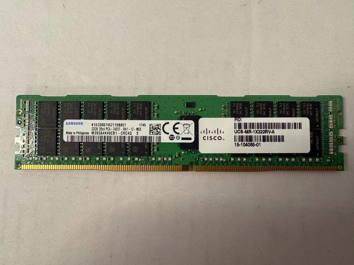 PC4-19200 (DDR4-2400) Bus Speed Server RAM 32 GB Capacity per