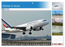 Airliner in focus (Monthly Wall Calendar 2026 11.7 x 16.5 (open)), CALVENDO 14 M