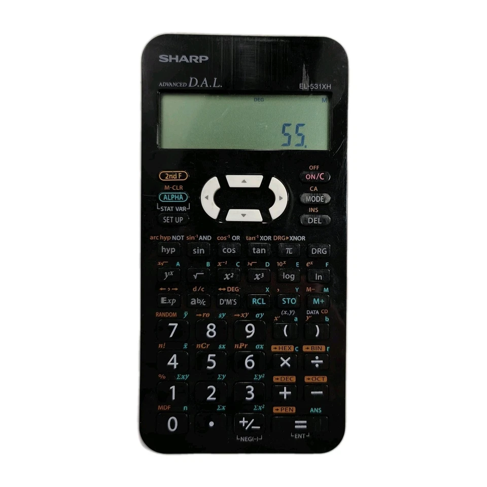 Sharp EL-531XH Advanced Scientific Calculator D.A.L Tested Fully Working - Image 2 of 4