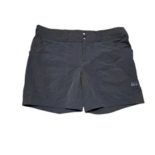 REI Co-op Sahara Hiking Shorts Womens Size 14 Gray Outdoor Travel
